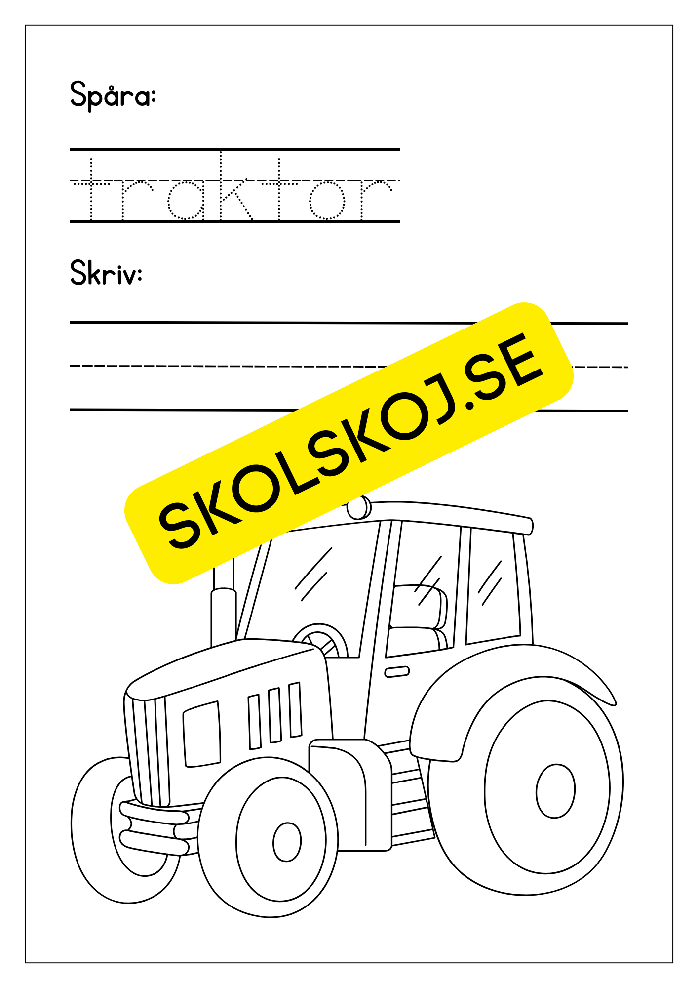 Jag lar mig skriva tema fordon