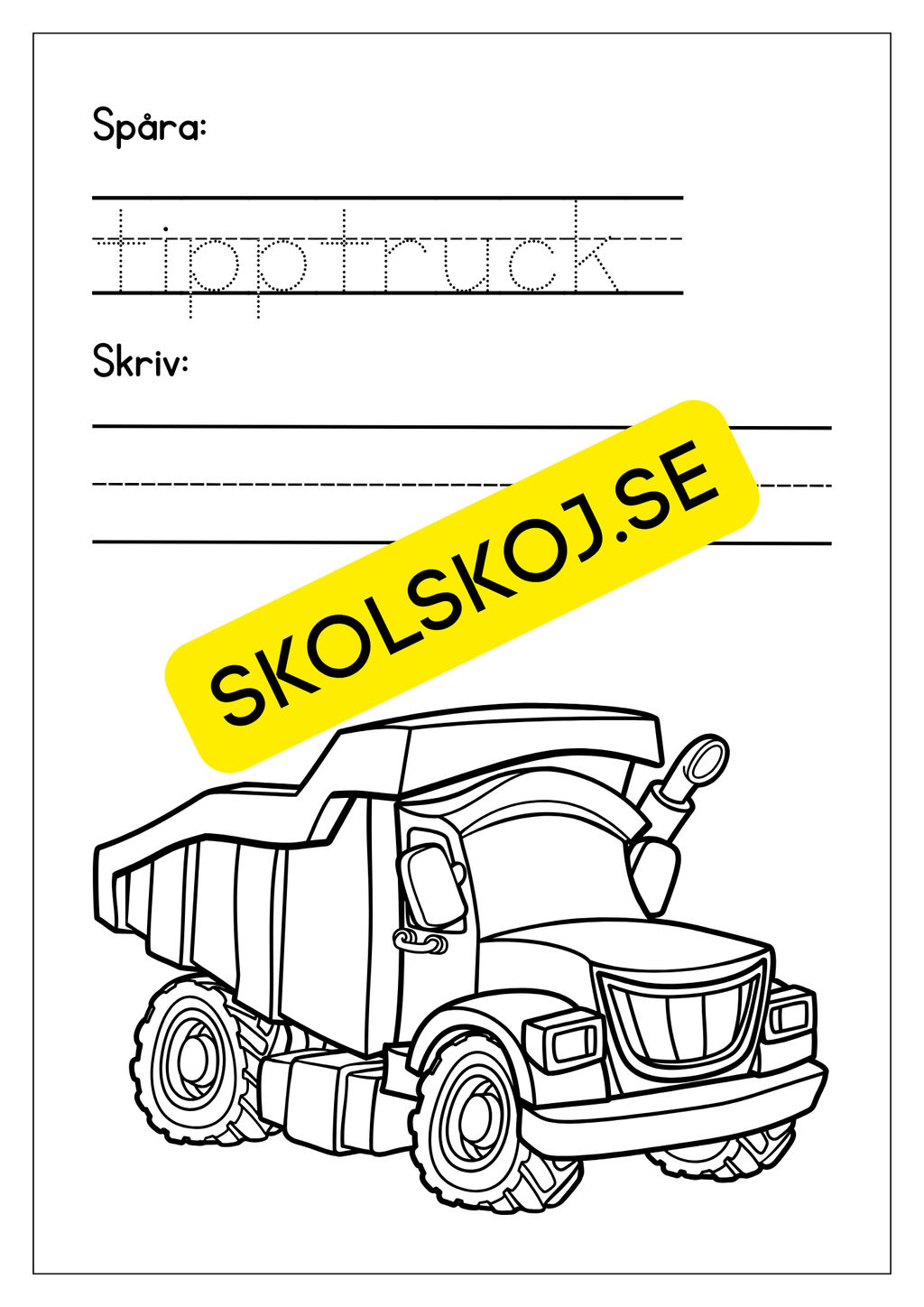 Jag lar mig skriva tema fordon