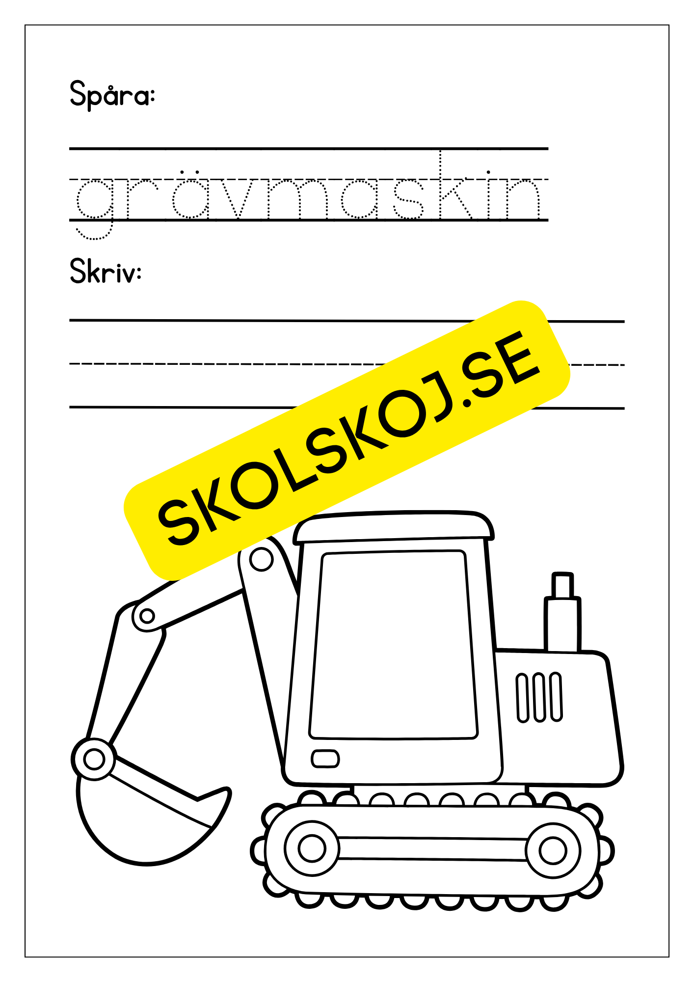 Jag lar mig skriva tema fordon