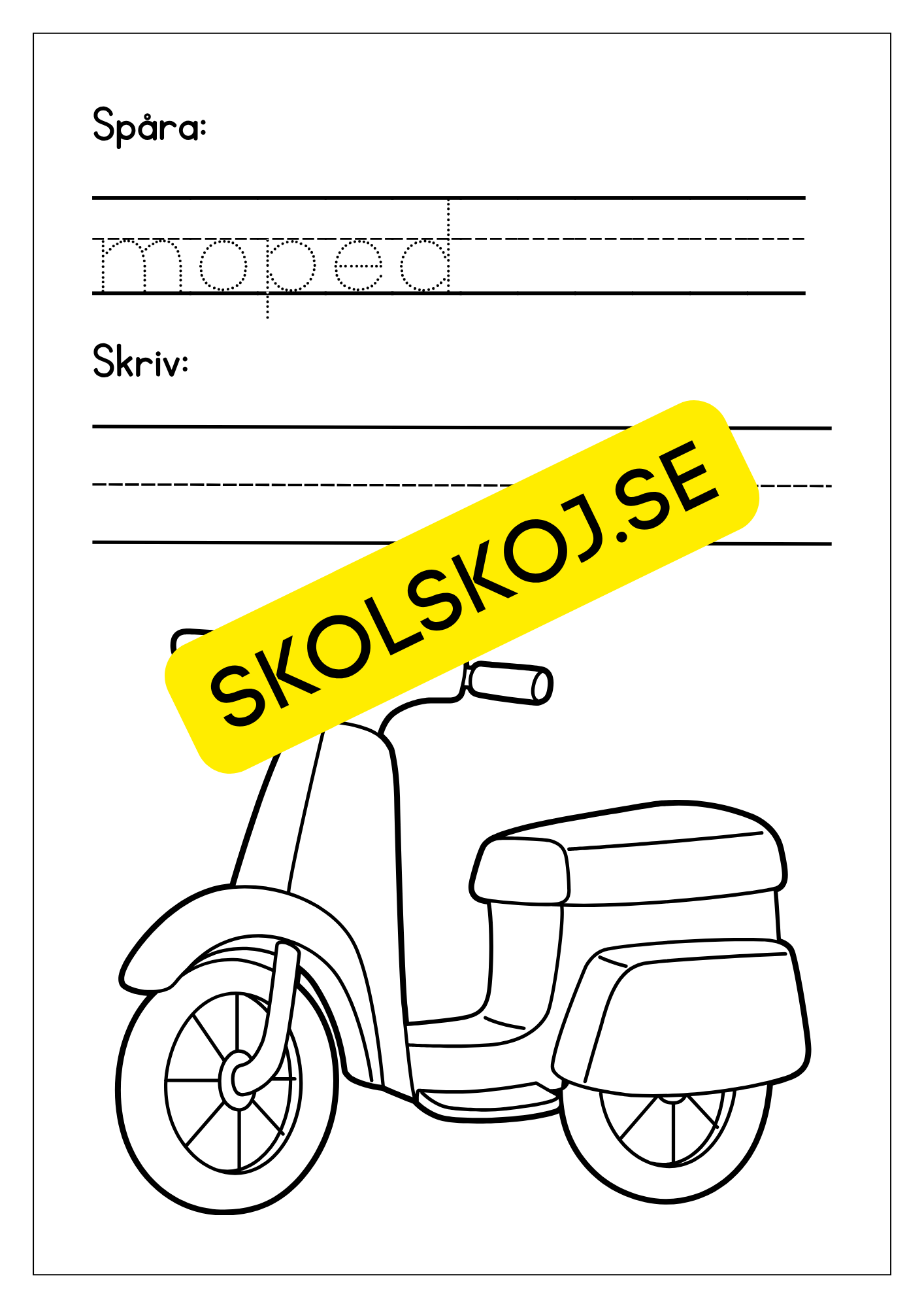 Jag lar mig skriva tema fordon