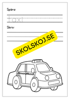Jag lar mig skriva tema fordon