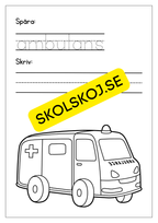 Jag lar mig skriva tema fordon