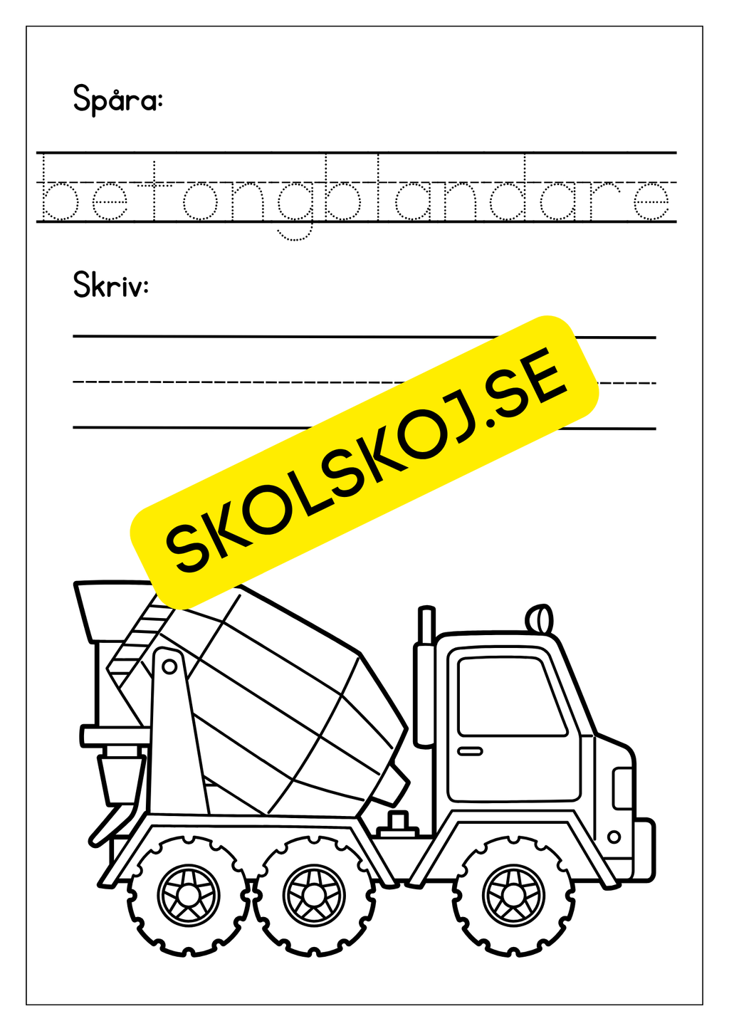 Jag lar mig skriva tema fordon