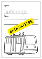 Jag lar mig skriva tema fordon