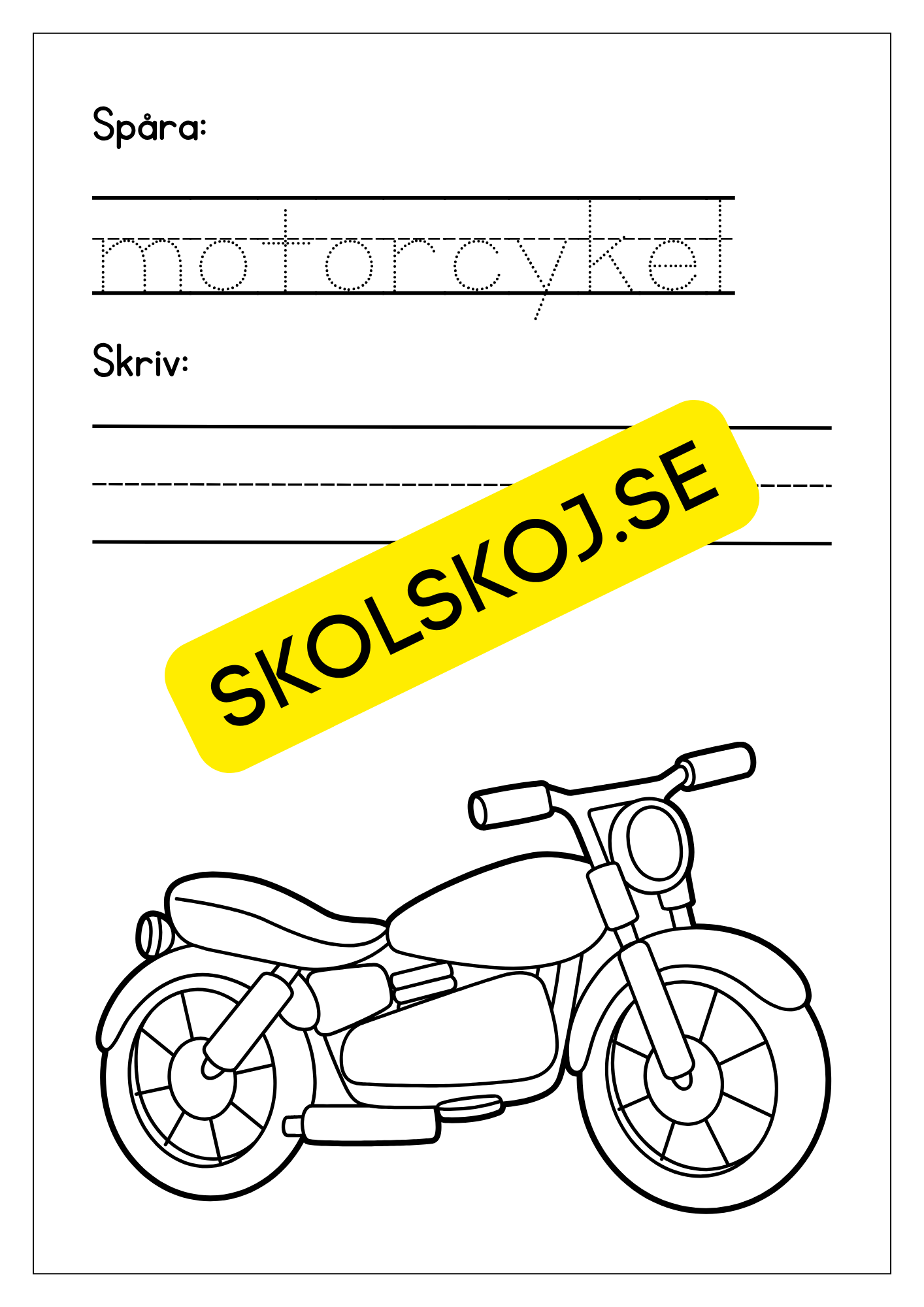 Jag lar mig skriva tema fordon