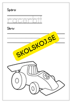 Jag lar mig skriva tema fordon
