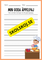 Jag lär mig skriva - Tema frukter (23 sidor)