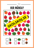 Jag lär mig skriva - Tema frukter (23 sidor)