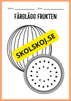 Jag lär mig skriva - Tema frukter (23 sidor)