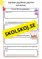 Jag läser, jag räknar, jag ritar och skriver