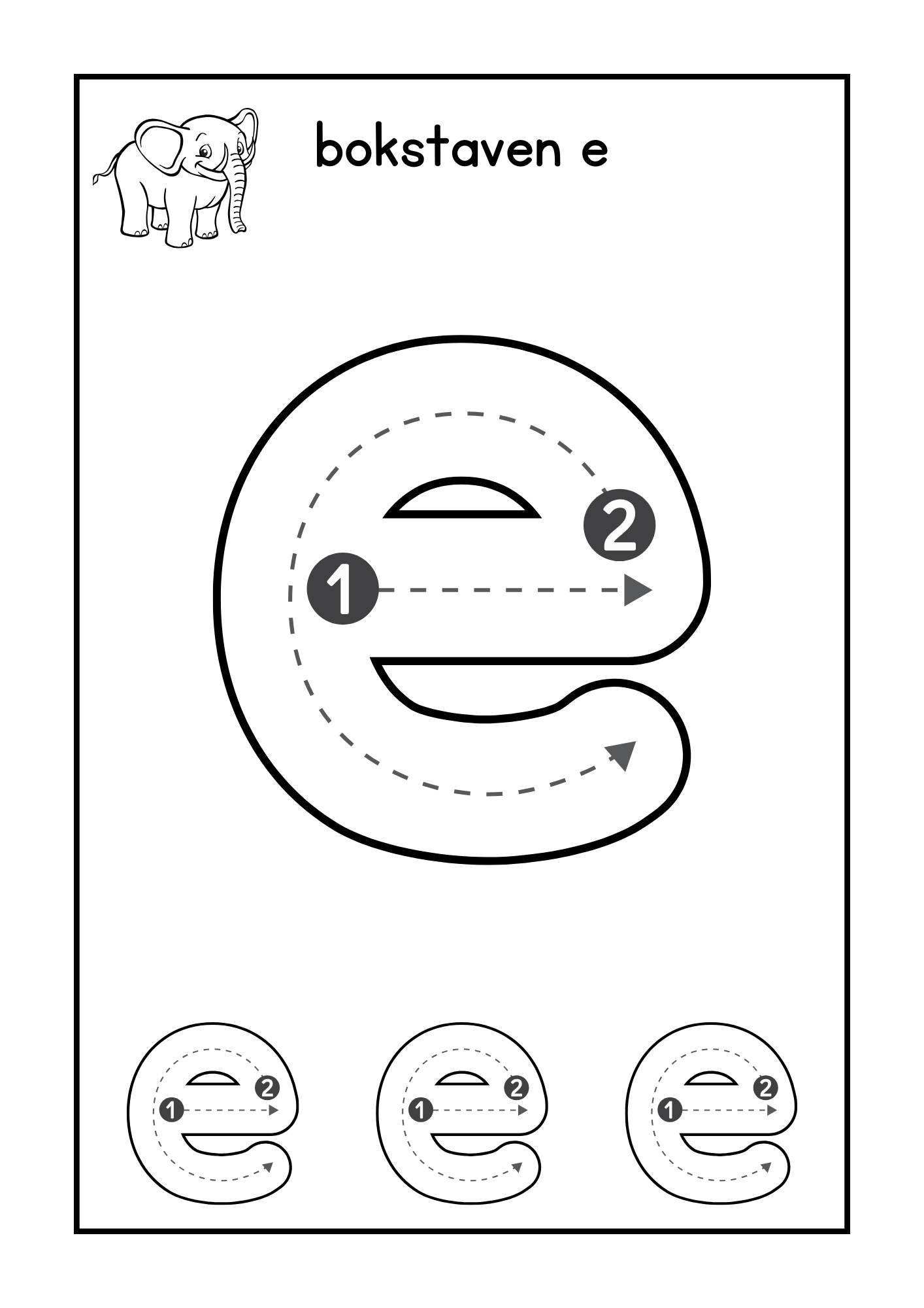Jag spårar alfabetet - A4 Posters