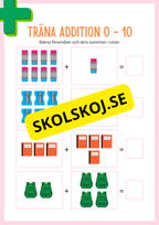 Jag tränar addition (21 sidor) - Förskola - Årskurs 3
