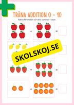 Jag tränar addition (21 sidor) - Förskola - Årskurs 3