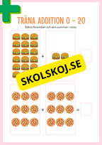 Jag tränar addition (21 sidor) - Förskola - Årskurs 3