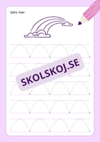 Jag tränar på att spåra linjer- Häfte