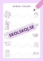 Jag tränar på att spåra linjer- Häfte