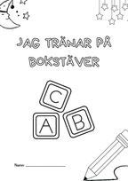 Jag tränar på bokstäver