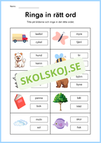 Jag tränar på ord