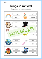 Jag tränar på ord