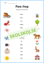 Jag tränar på ord