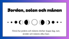 Jorden, solen och månen