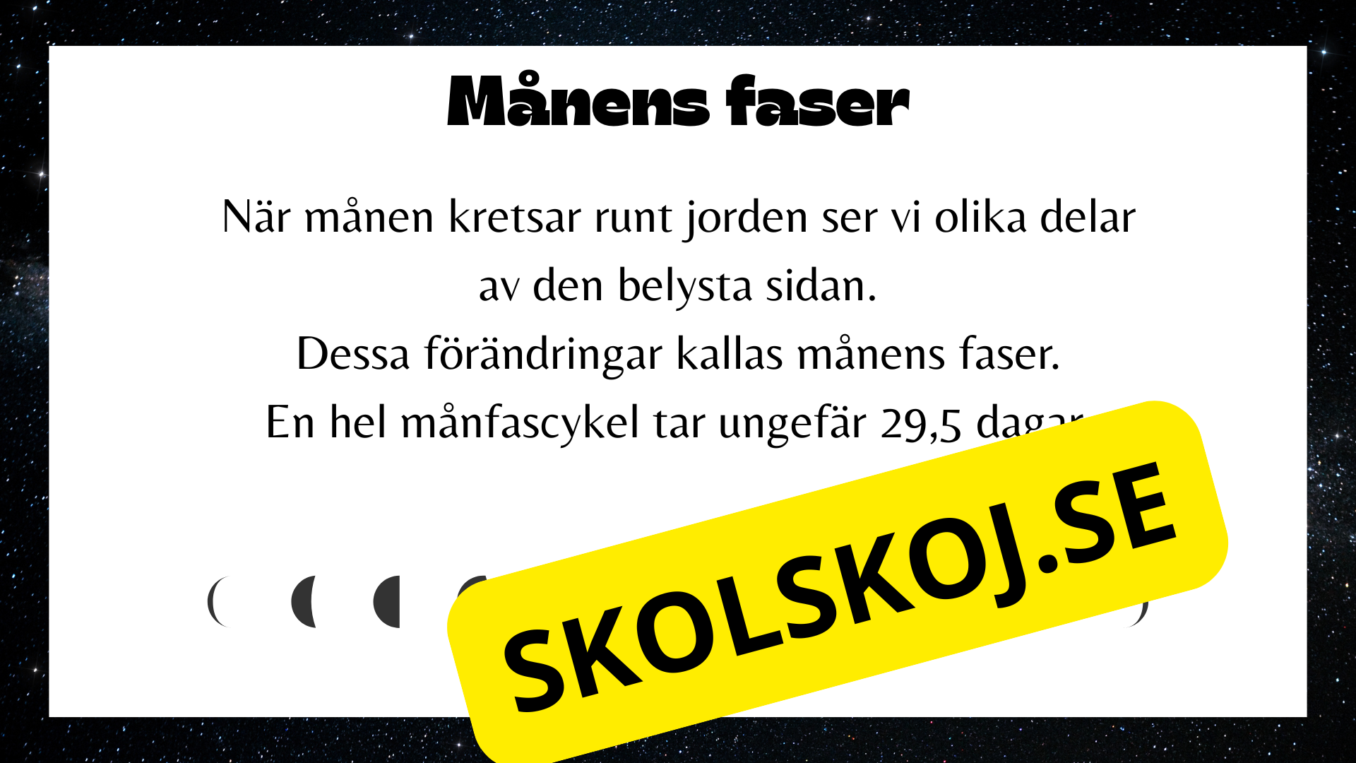 Jorden, solen och månen