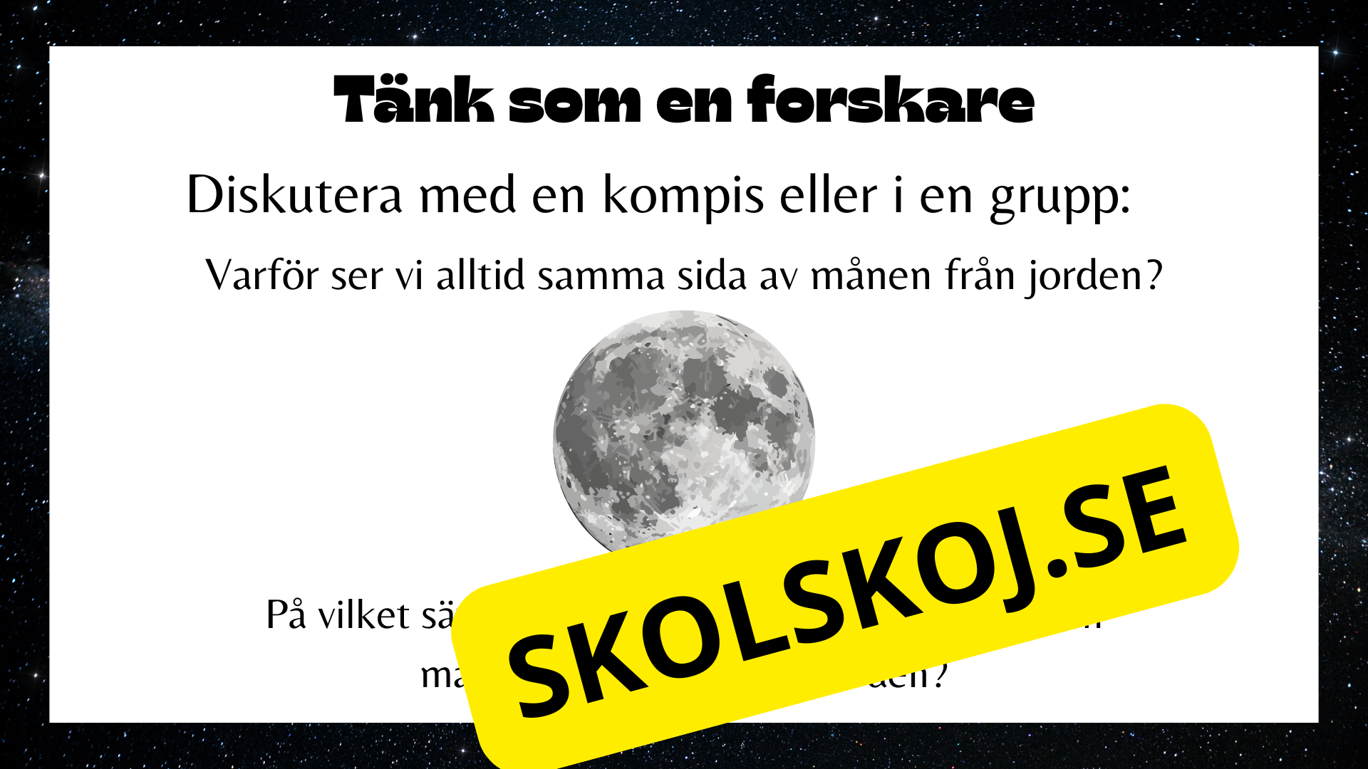 Jorden, solen och månen