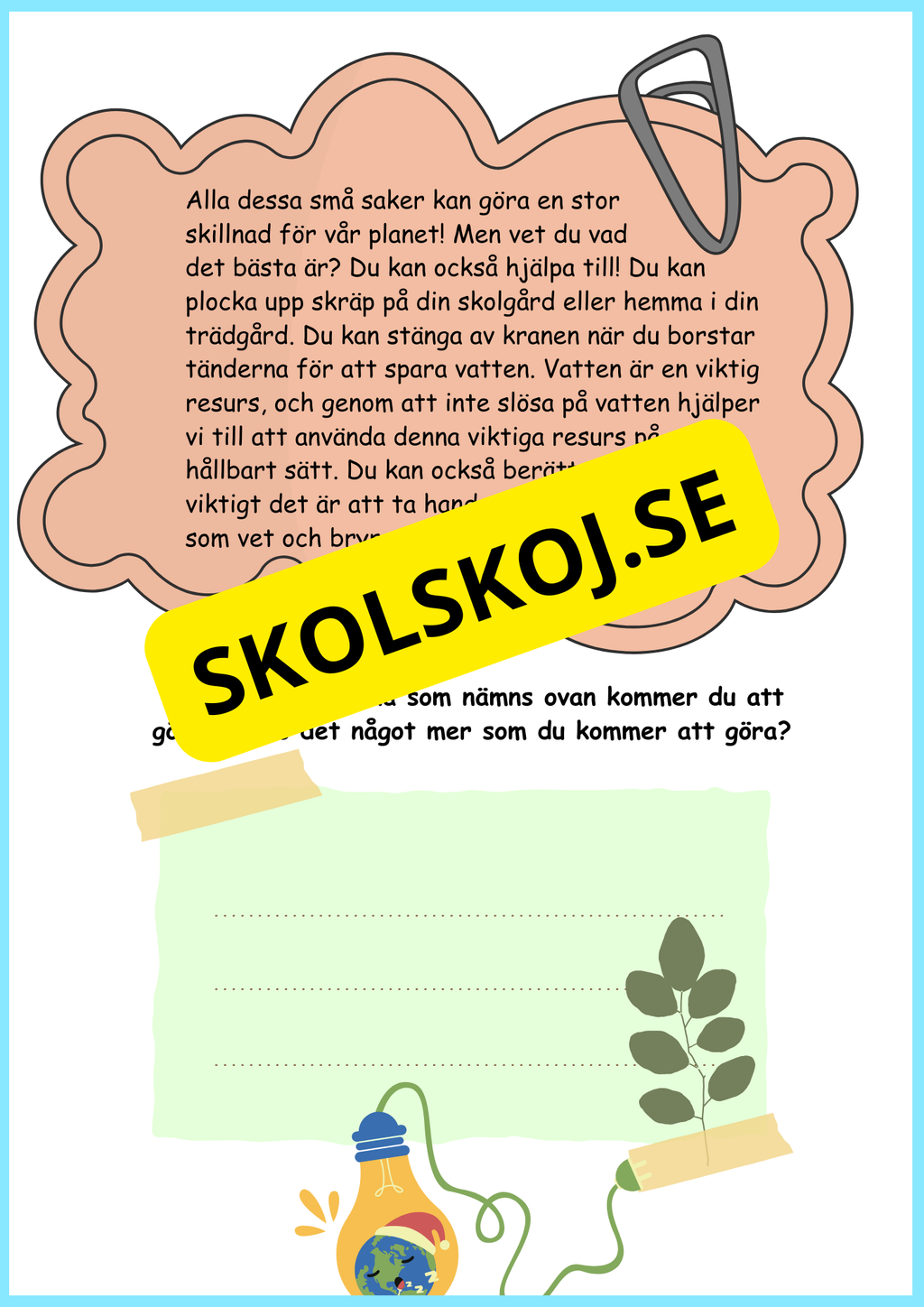 Jordens dag - Häfte