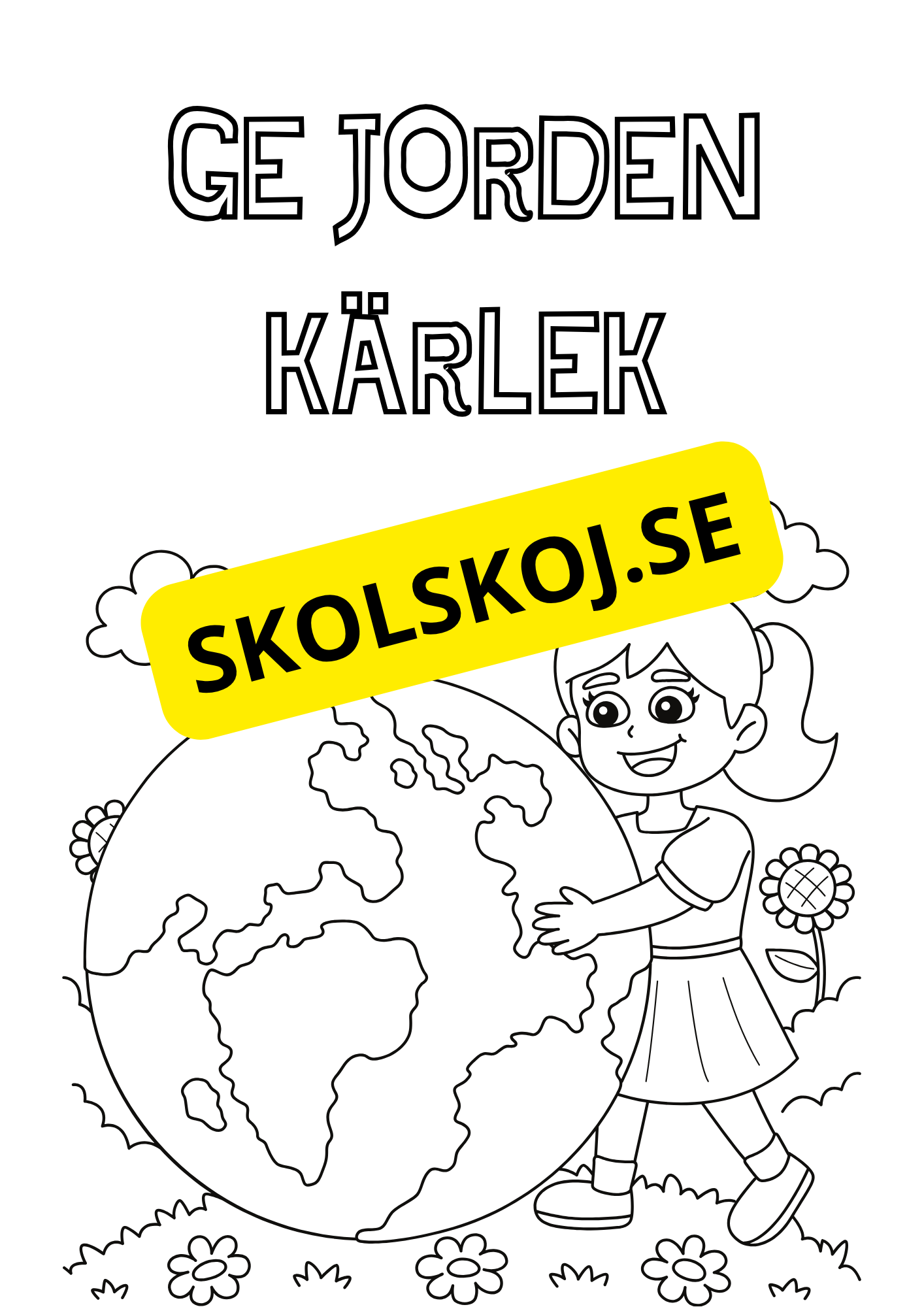 Jordens dag målarbilder