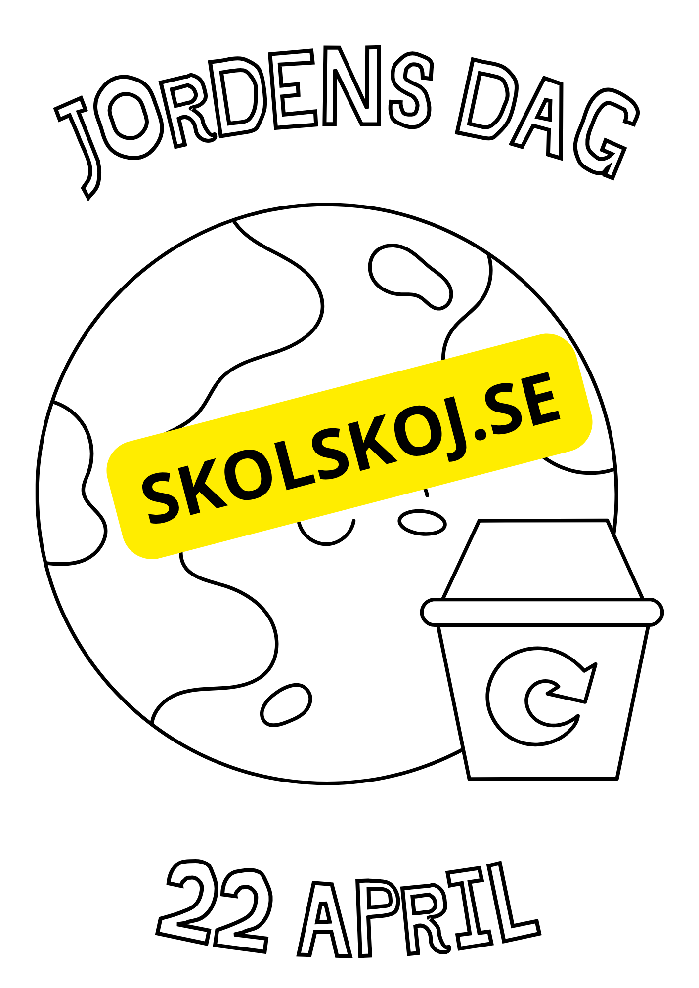 Jordens dag målarbilder