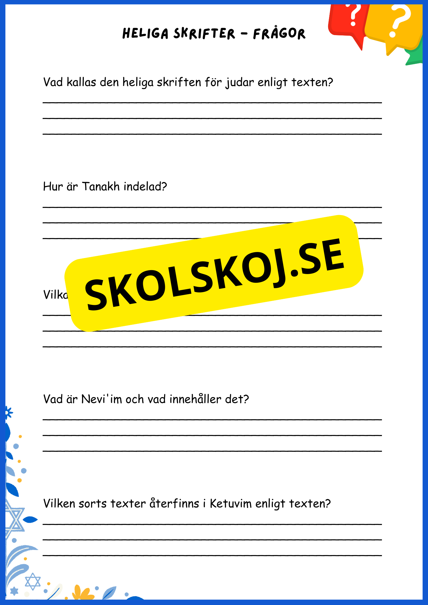 Judendomen - Tro, historia och traditioner