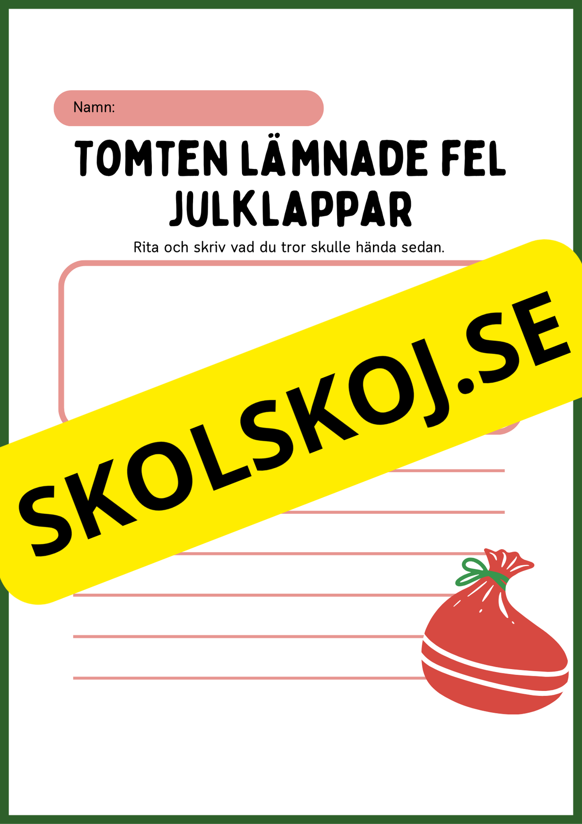Julens skrivuppgifter