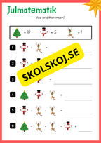 Julmatematik - Addition och subtraktion