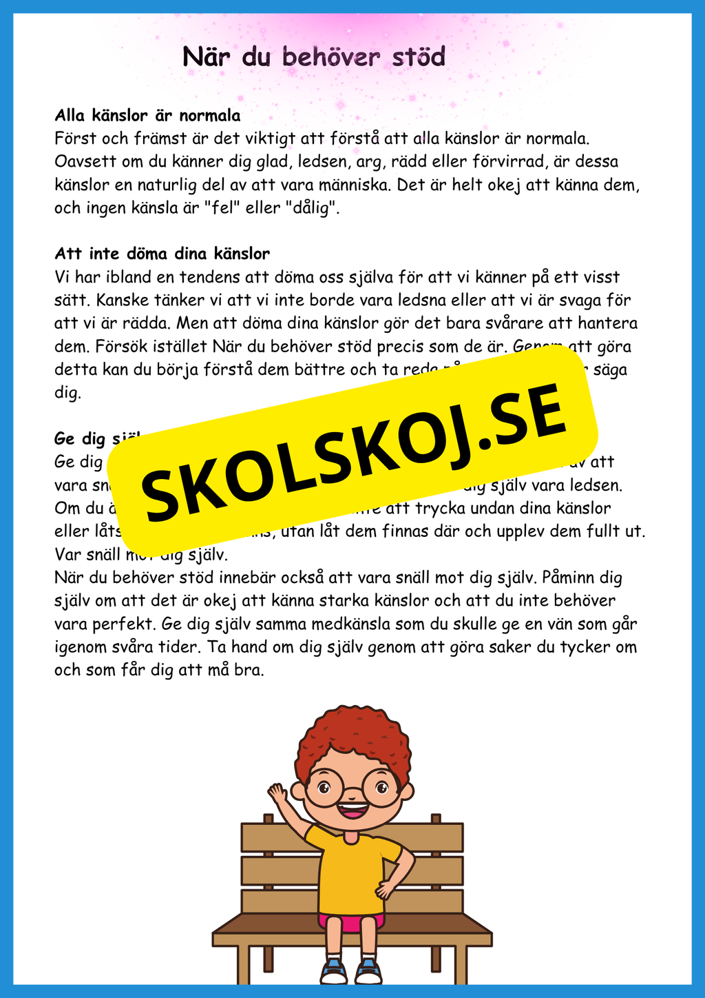 Känslor: Hur du som barn kan förstå och hantera dina känslor