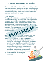 Kemi i vardagen - Årskurs 4 - 6 (22 sidor)