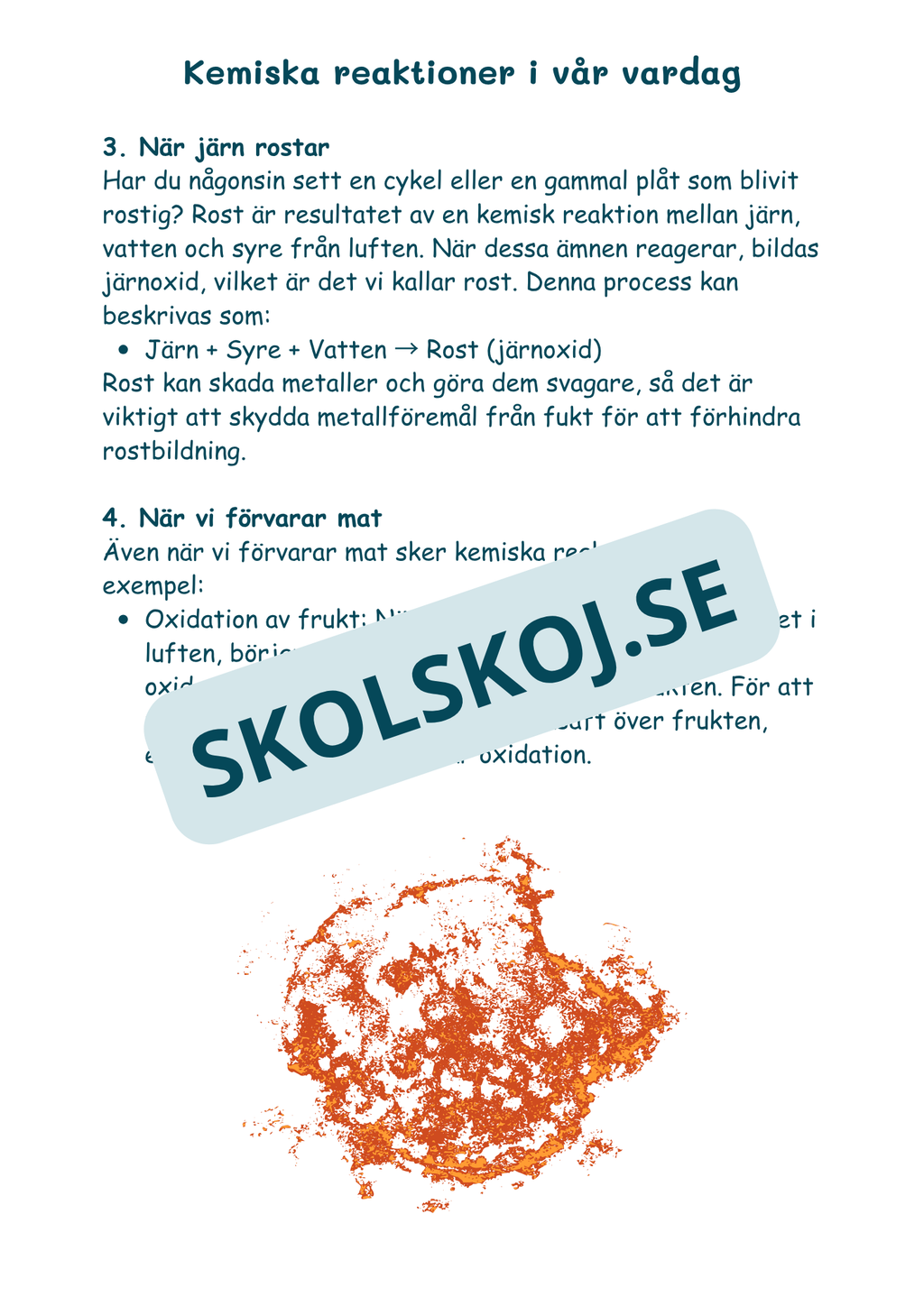 Kemi i vardagen - Årskurs 4 - 6 (22 sidor)