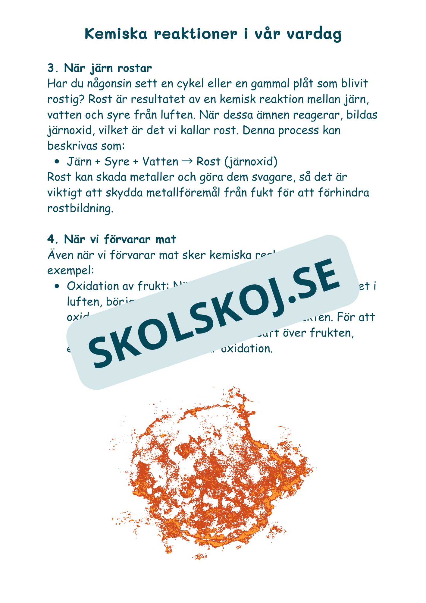 Kemi i vardagen - Årskurs 4 - 6 (22 sidor)