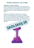 Kemi i vardagen - Årskurs 4 - 6 (22 sidor)