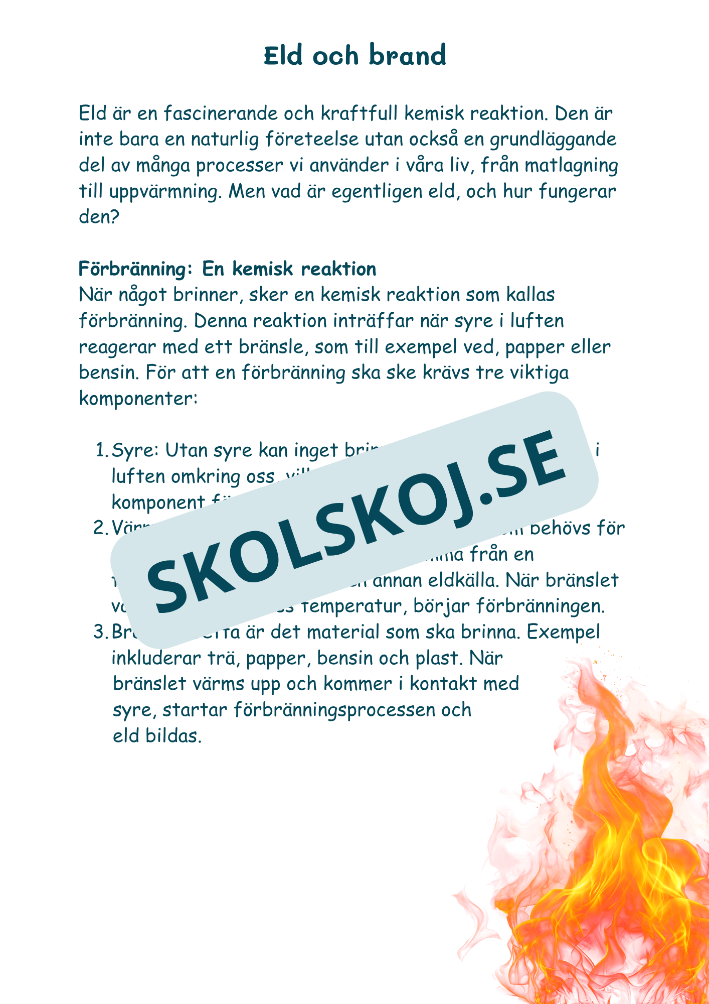 Kemi i vardagen - Årskurs 4 - 6 (22 sidor)