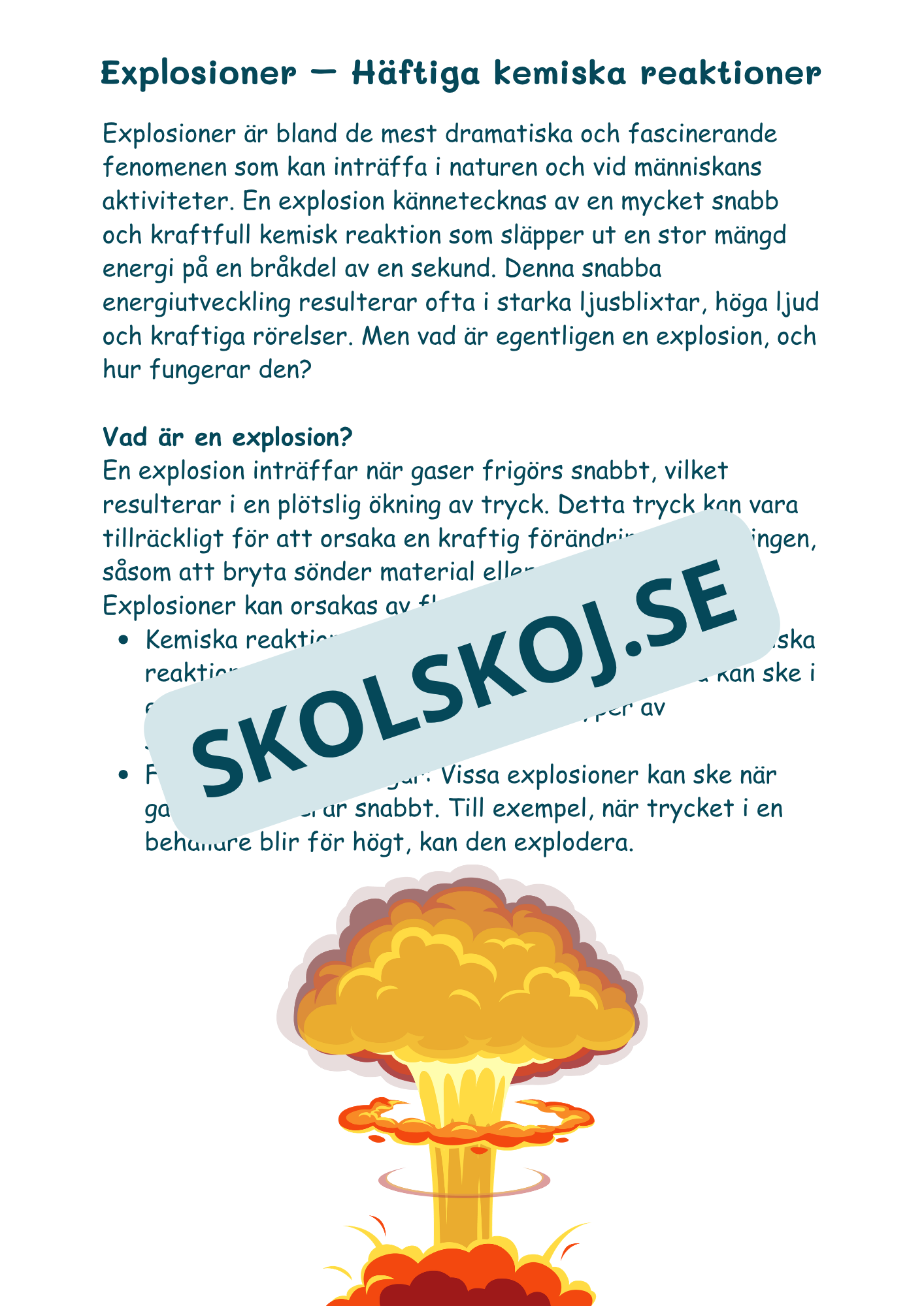 Kemi i vardagen - Årskurs 4 - 6 (22 sidor)