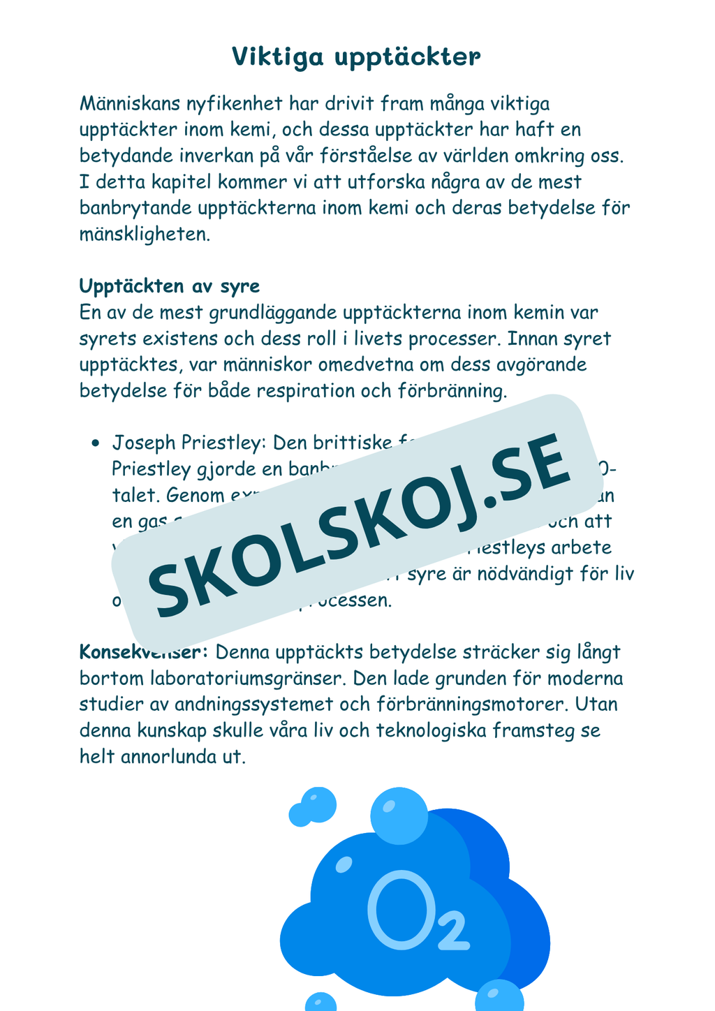 Kemi i vardagen - Årskurs 4 - 6 (22 sidor)