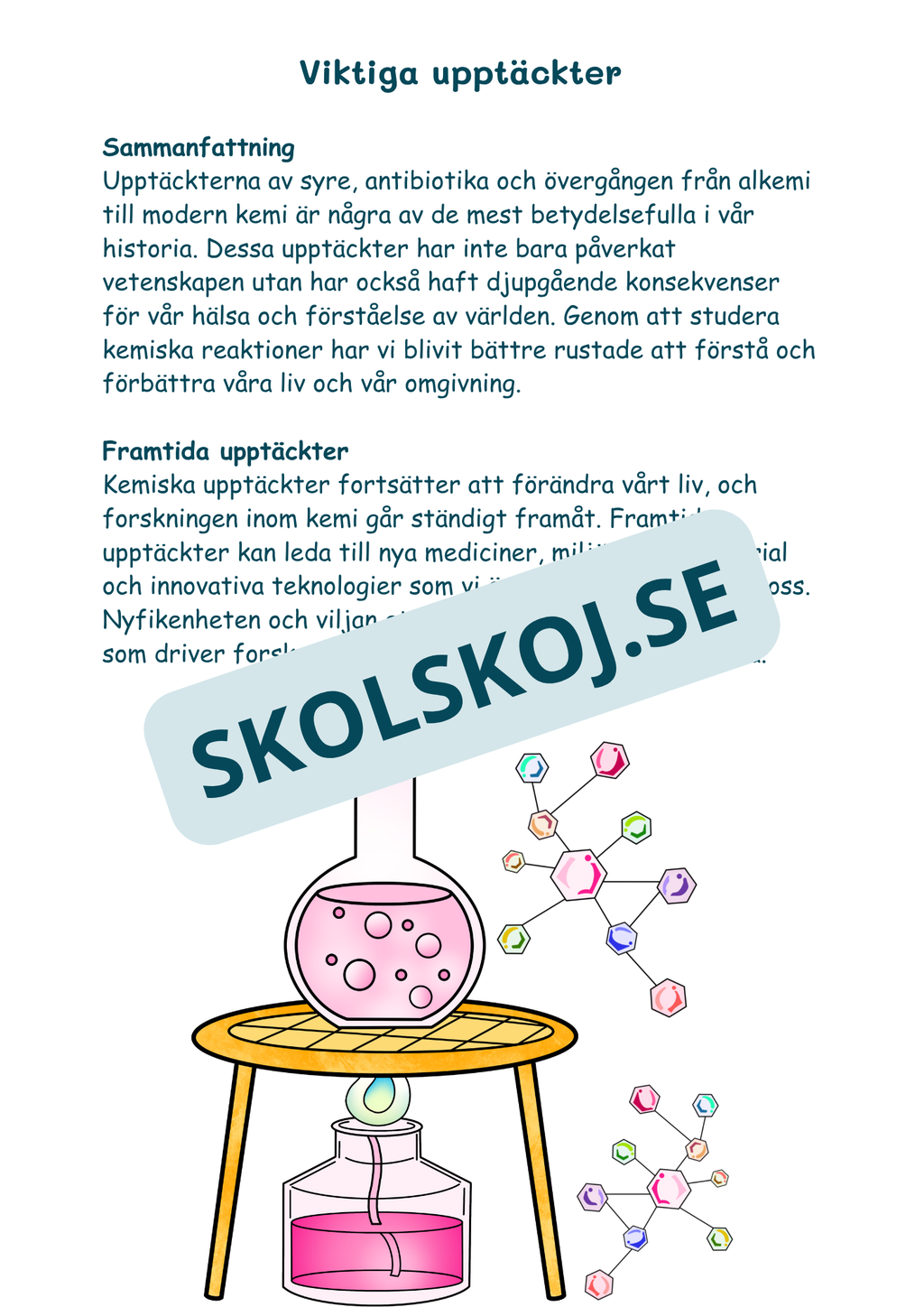 Kemi i vardagen - Årskurs 4 - 6 (22 sidor)