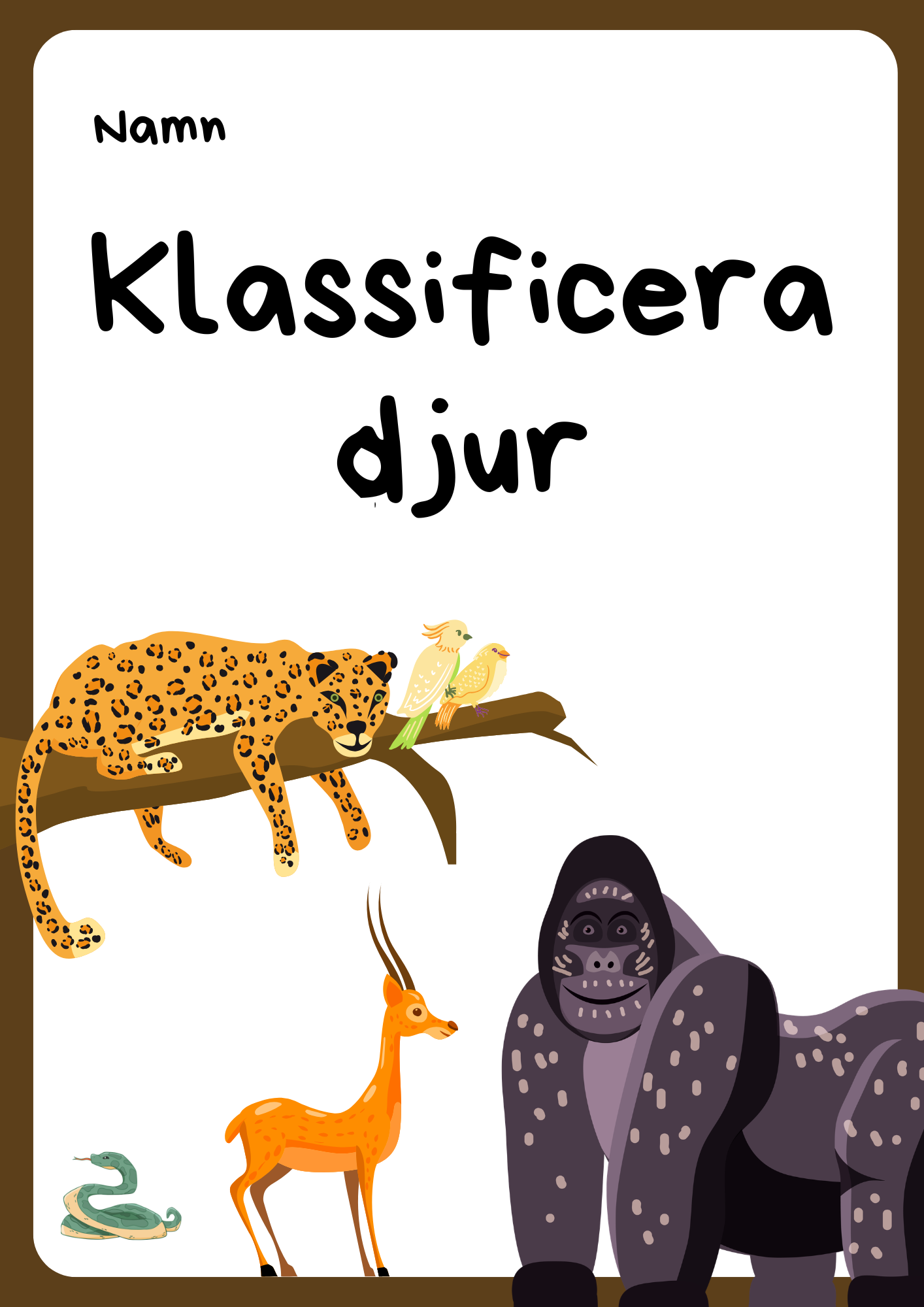 Klassificera djur