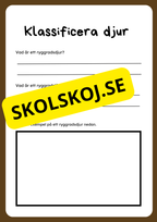 Klassificera djur