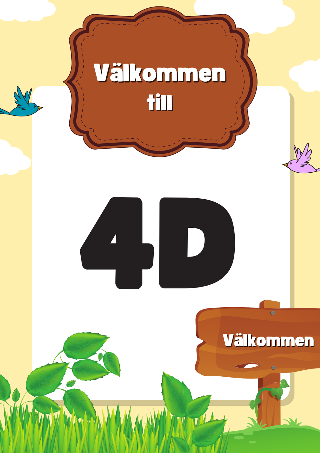 Skyltar till klassrummet- FK - ÅK 6