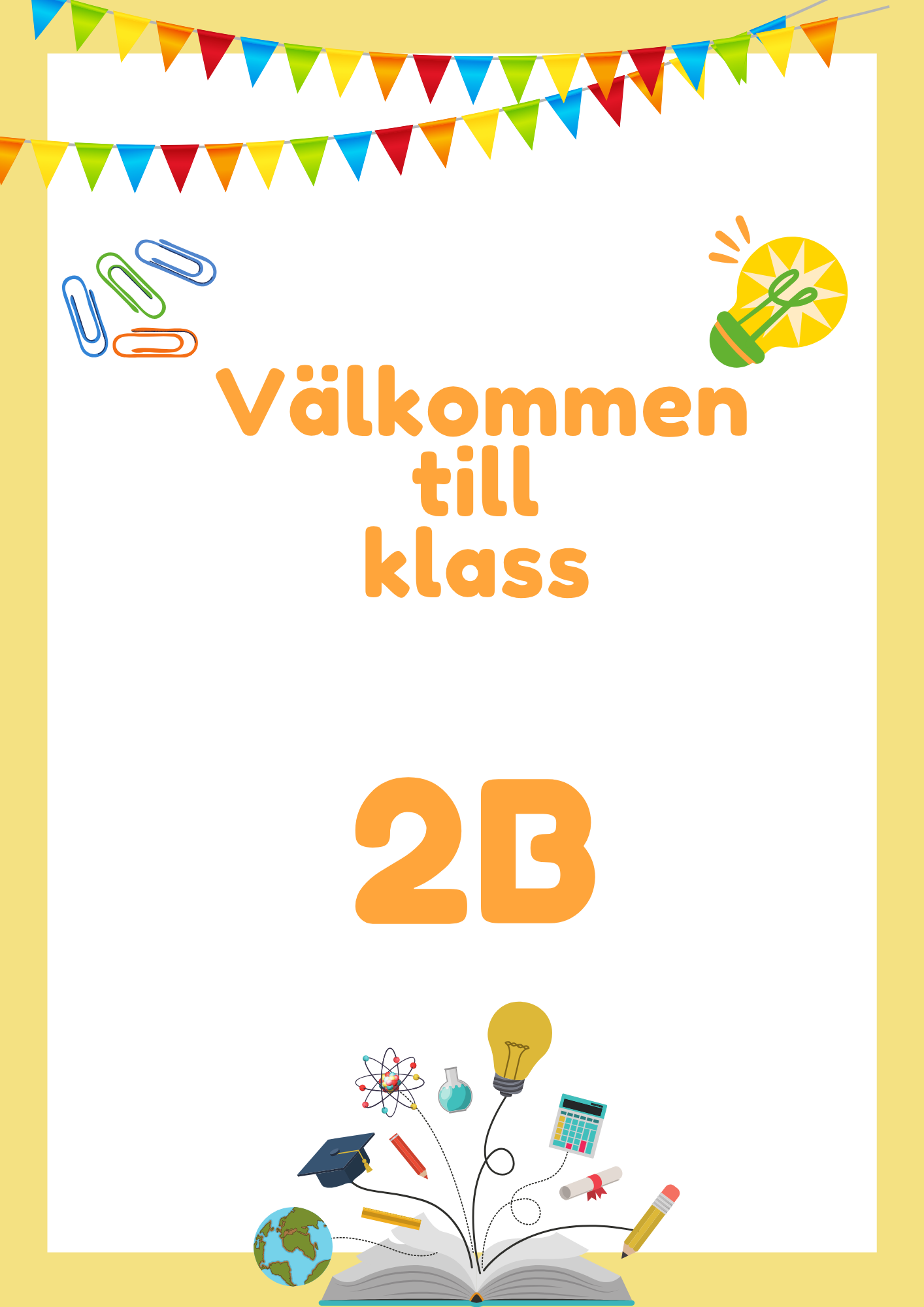 Klassrumsskyltar - F till Åk 6