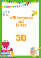 Klassrumsskyltar - F till Åk 6