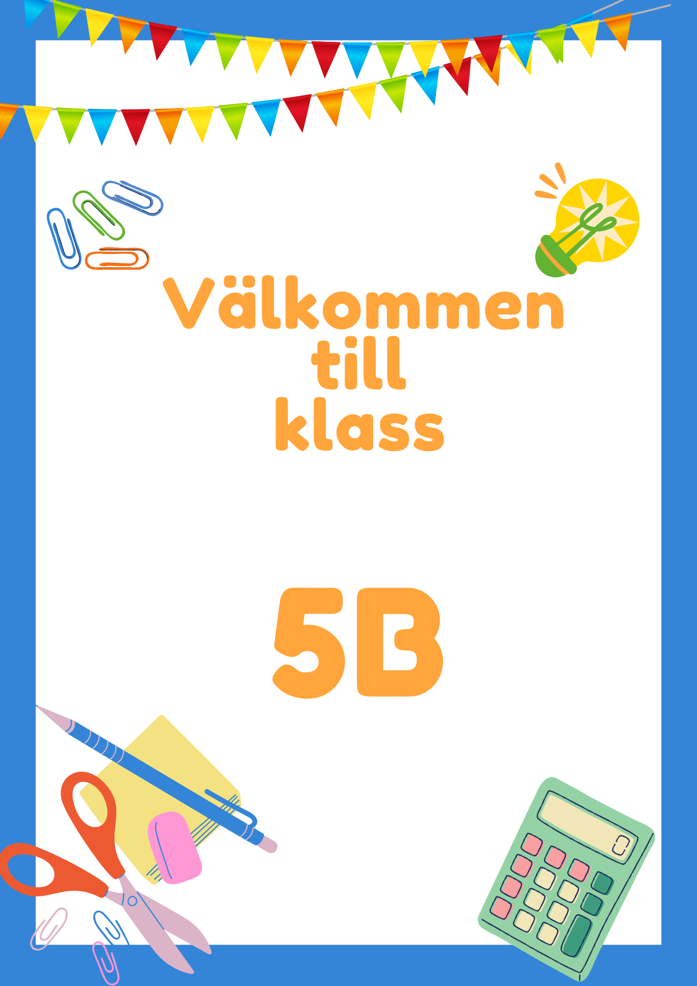 Klassrumsskyltar - F till Åk 6