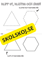 Klipp ut, klistra och skriv