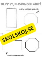 Klipp ut, klistra och skriv